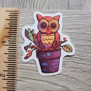 10/$10 Owl Sticker Bird Hoot Owlet Colorful Cartoon